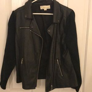 Faux leather jacket